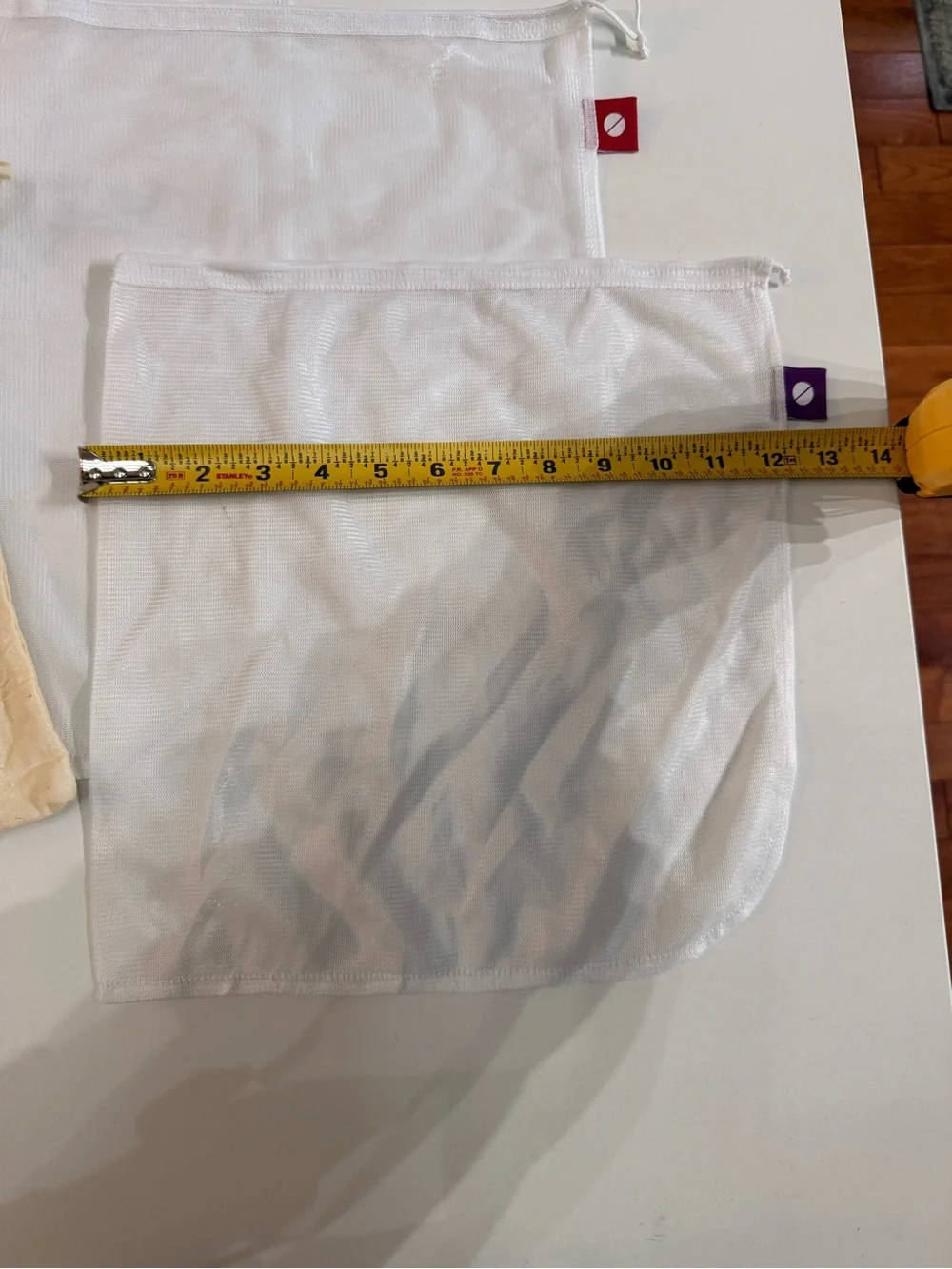 Whole Foods Reusable Produce Bags Set of 6 Mesh + Cotton Bulk Grain Bags